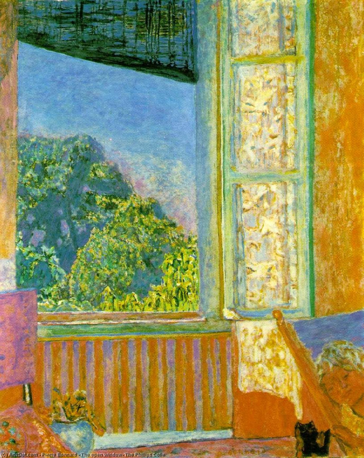 Wikioo.org – L'Encyclopédie des Beaux Arts - Peinture, Oeuvre de Pierre Bonnard - Le ouvert fenêtre , le phillips Colle