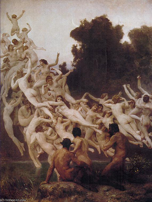 Wikioo.org – La Enciclopedia de las Bellas Artes - Pintura, Obras de arte de François Boucher - Bouguereau guillermo les oreades