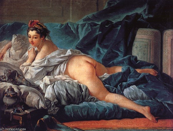 Wikioo.org - The Encyclopedia of Fine Arts - Painting, Artwork by François Boucher - Brown Odalisk