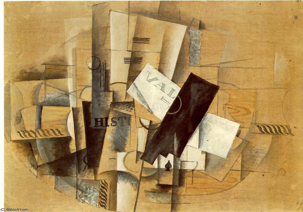 Wikioo.org - The Encyclopedia of Fine Arts - Painting, Artwork by Georges Braque - Pedestal table, Kunstmuseum Basel