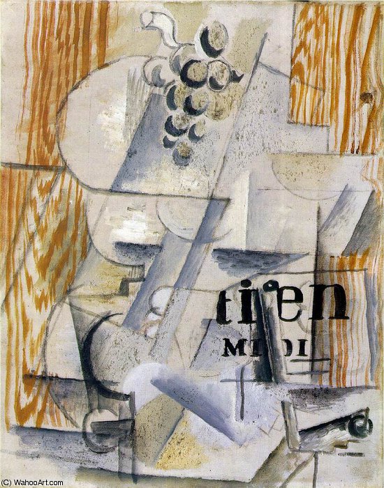 WikiOO.org - Encyclopedia of Fine Arts - Maalaus, taideteos Georges Braque - The Fruitdish, private