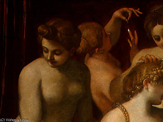 WikiOO.org - Encyclopedia of Fine Arts - Maľba, Artwork Annibale Carracci - Venus Adorned by the Graces, - (133x170.5