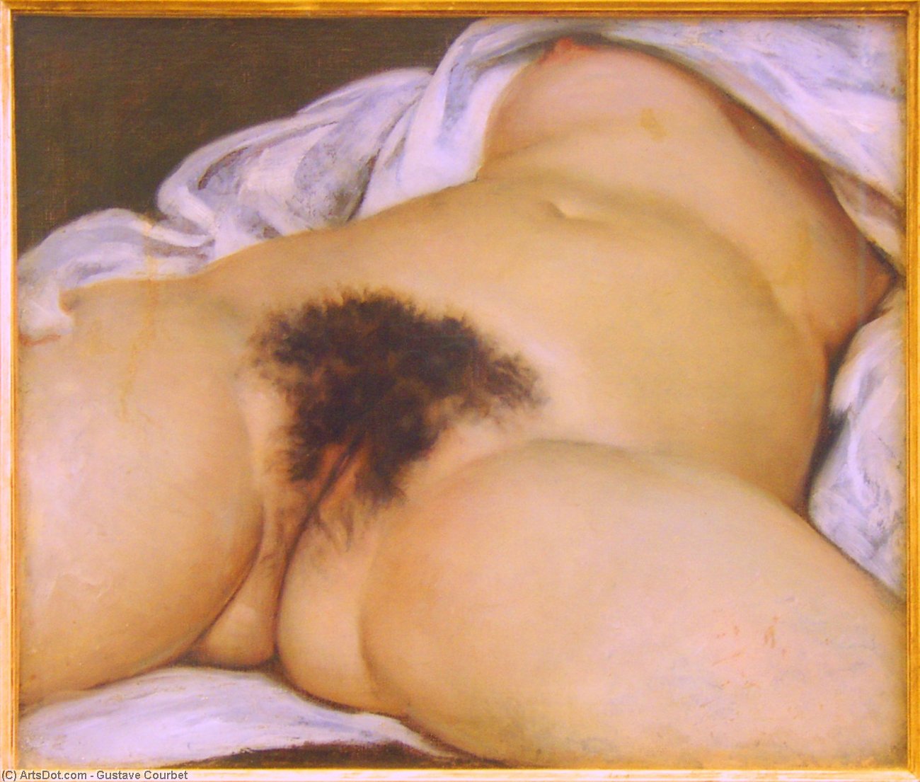 WikiOO.org - 百科事典 - 絵画、アートワーク Gustave Courbet - 705px-L%27Origine  デュ  モンド
