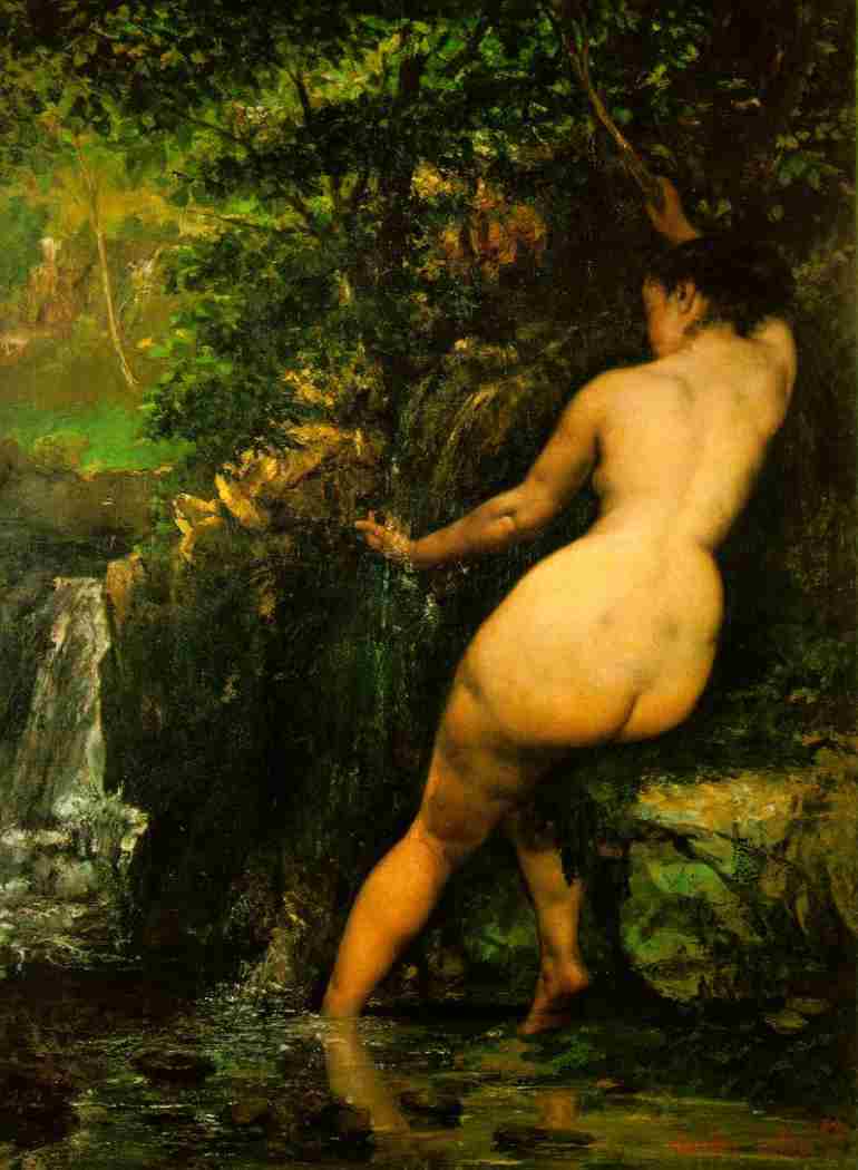 Wikioo.org - The Encyclopedia of Fine Arts - Painting, Artwork by Gustave Courbet - La sorgente.