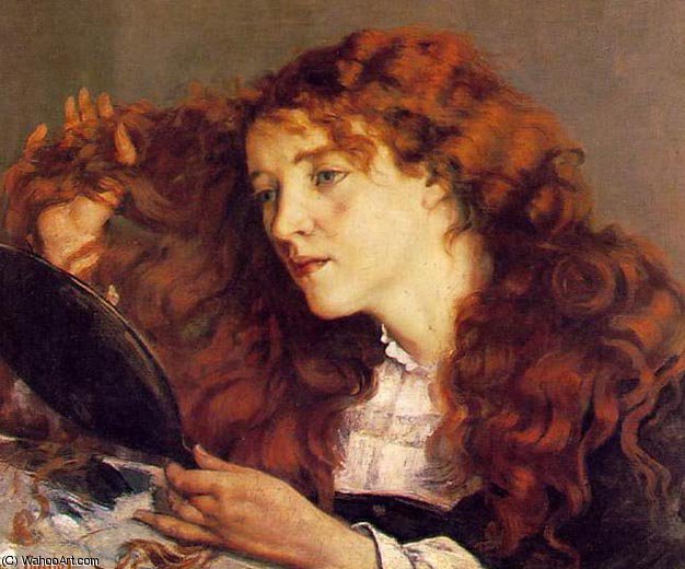 WikiOO.org - Encyclopedia of Fine Arts - Målning, konstverk Gustave Courbet - Ritratto di Jo -