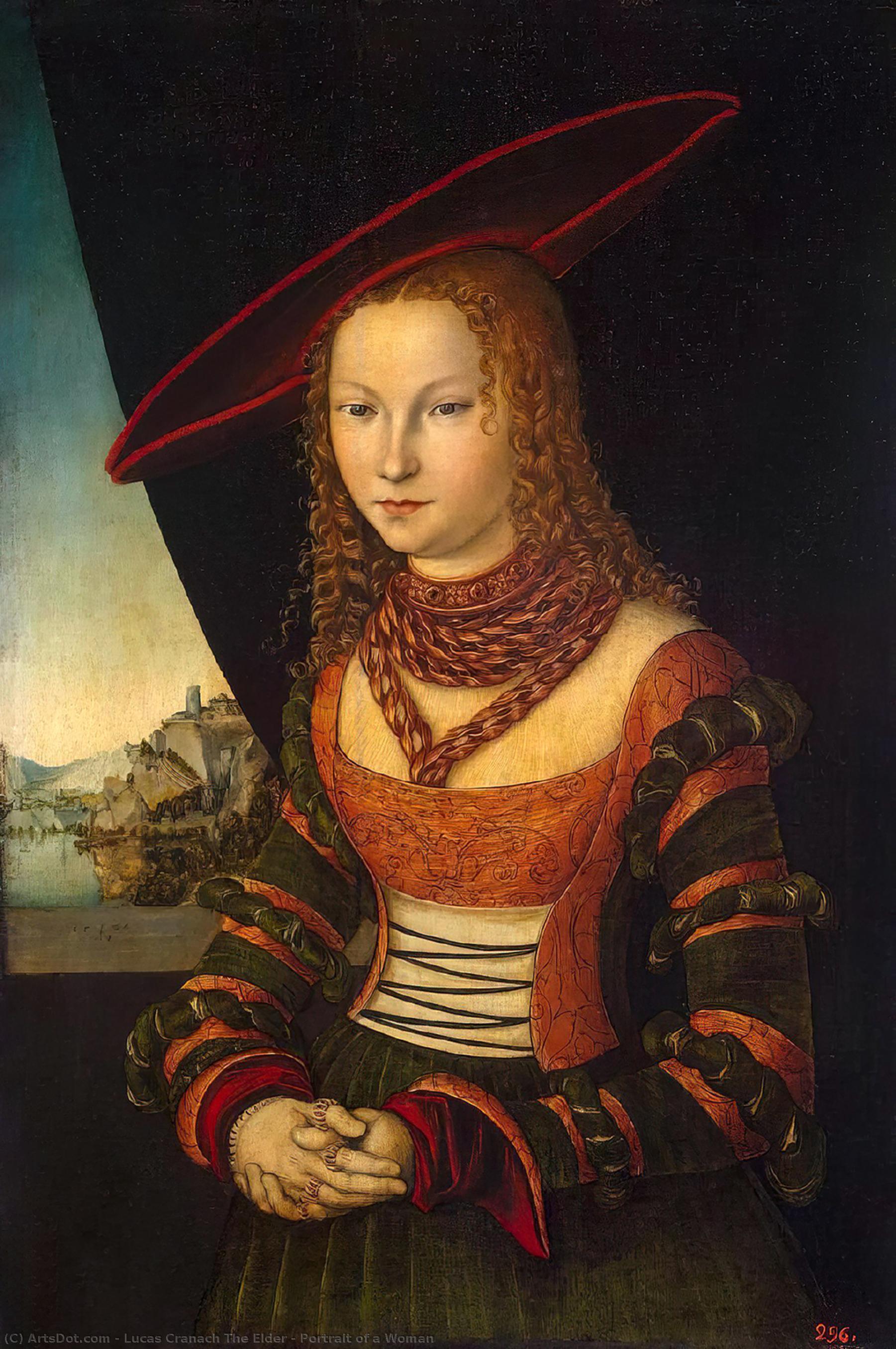 Wikioo.org - The Encyclopedia of Fine Arts - Painting, Artwork by Lucas Cranach The Elder - Portrait of a Woman, Eremit