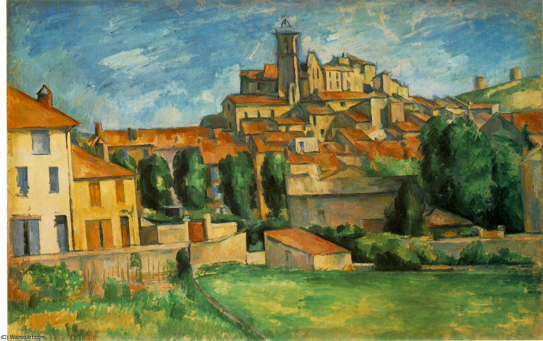 Wikioo.org - The Encyclopedia of Fine Arts - Painting, Artwork by Paul Cezanne - Gardanne,1885-86, barnes foundation