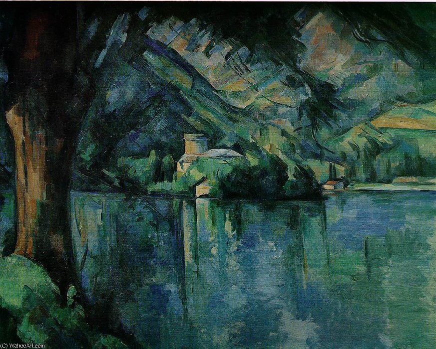 Wikioo.org - The Encyclopedia of Fine Arts - Painting, Artwork by Paul Cezanne - Le lac d'annecy,1896, courtauld institute galleries,