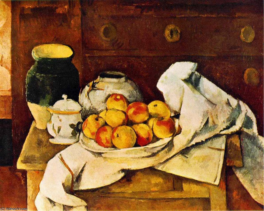 Wikioo.org - The Encyclopedia of Fine Arts - Painting, Artwork by Paul Cezanne - Still life,1883-87, fogg art museum, harvard univers
