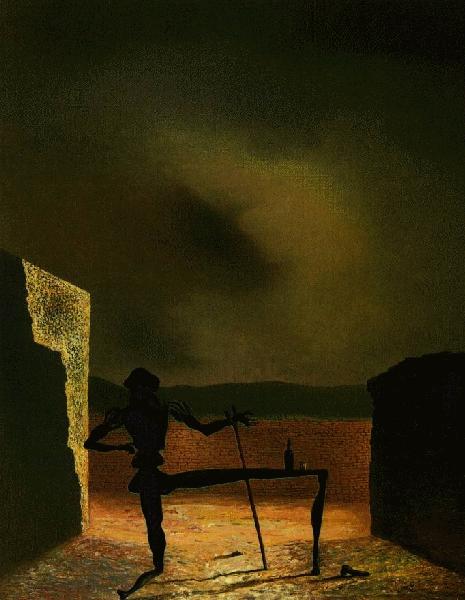 WikiOO.org - Enciclopédia das Belas Artes - Pintura, Arte por Salvador Dali - Dalí the ghost of vermeer of delft,1934,
