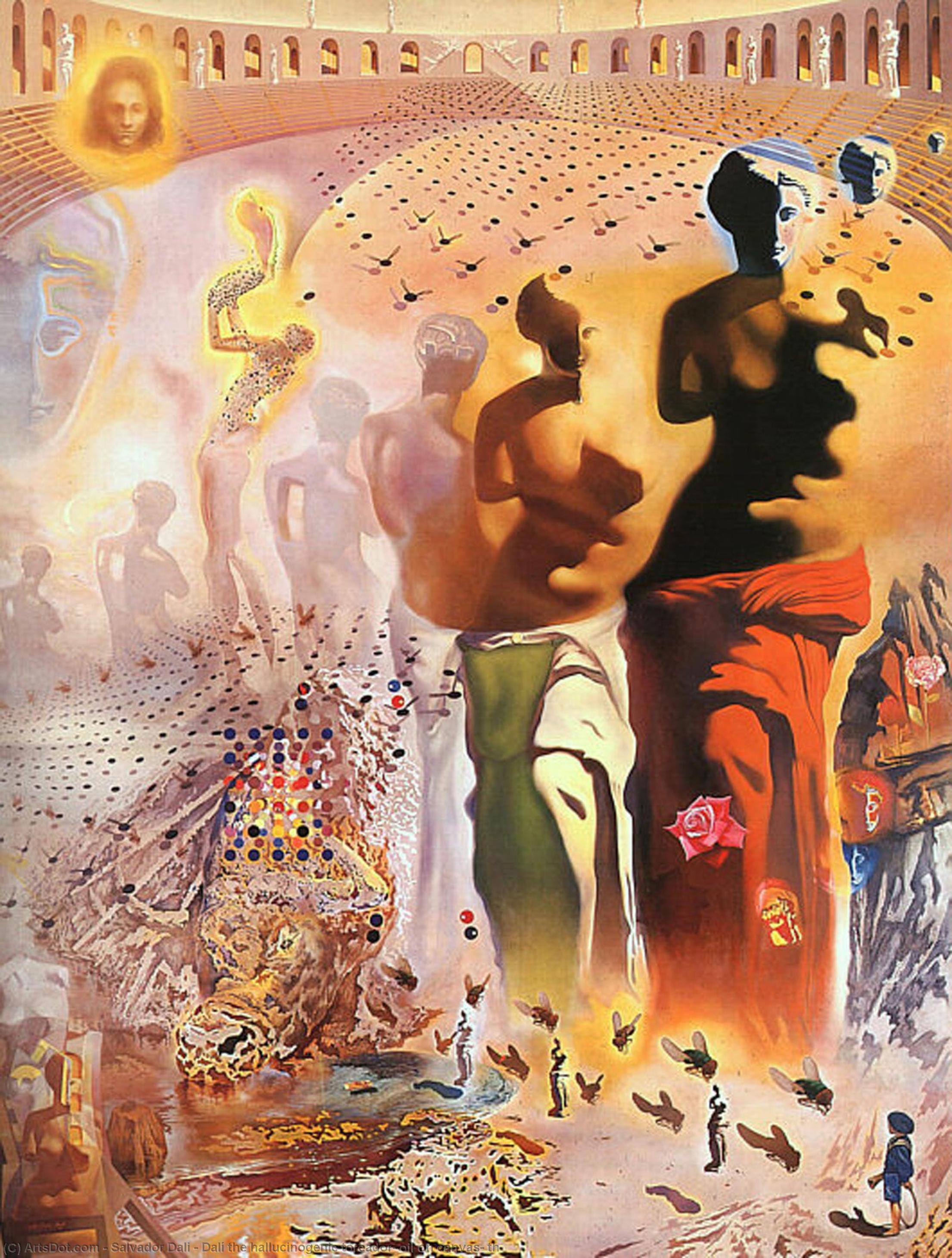 Wikoo.org - موسوعة الفنون الجميلة - اللوحة، العمل الفني Salvador Dali - Dalí the hallucinogenic toreador, oil on canvas, th
