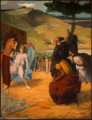 WikiOO.org - Encyclopedia of Fine Arts - Festés, Grafika Edgar Degas - Alexander and Bucephalus, NG Washington