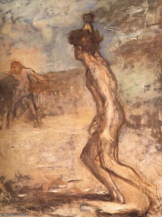 Wikioo.org - สารานุกรมวิจิตรศิลป์ - จิตรกรรม Edgar Degas - David & goliath, fitzwilliam museum, cambridge