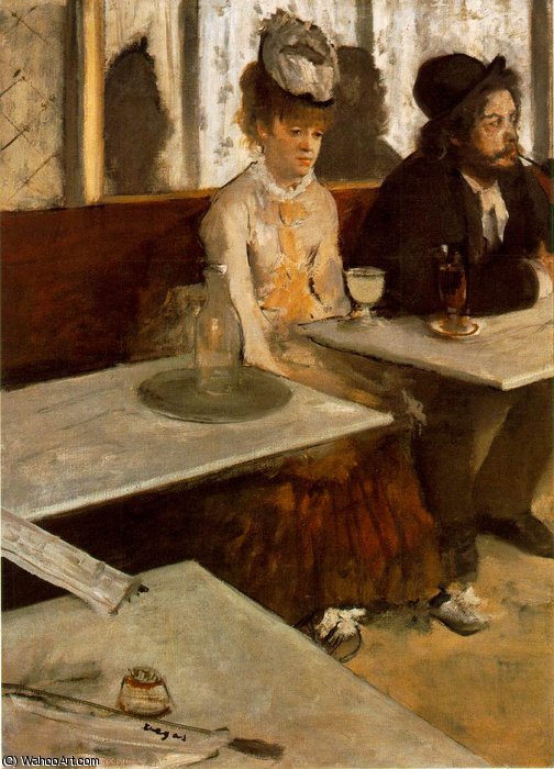 Wikioo.org - The Encyclopedia of Fine Arts - Painting, Artwork by Edgar Degas - L'labsinth, Musee d'Orsay, Paris