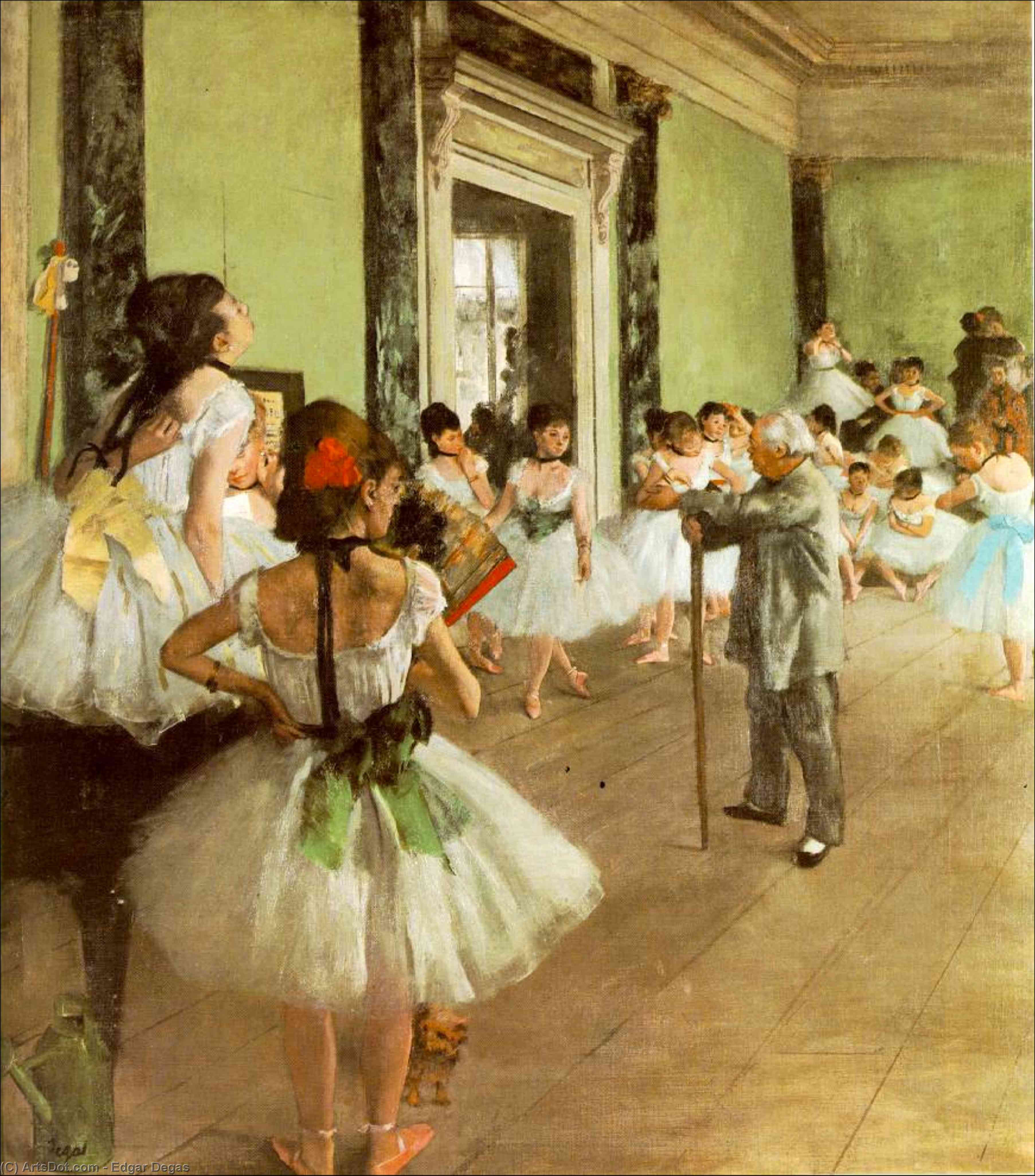 WikiOO.org - Güzel Sanatlar Ansiklopedisi - Resim, Resimler Edgar Degas - La classe de danse, ca Musee d'Orsa