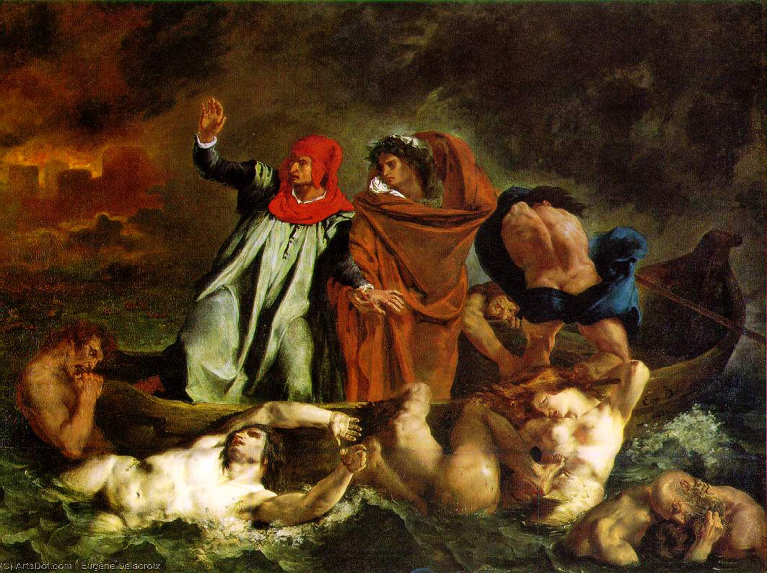 WikiOO.org – 美術百科全書 - 繪畫，作品 Eugène Delacroix - 啦 巴萨 迪 貘 . .