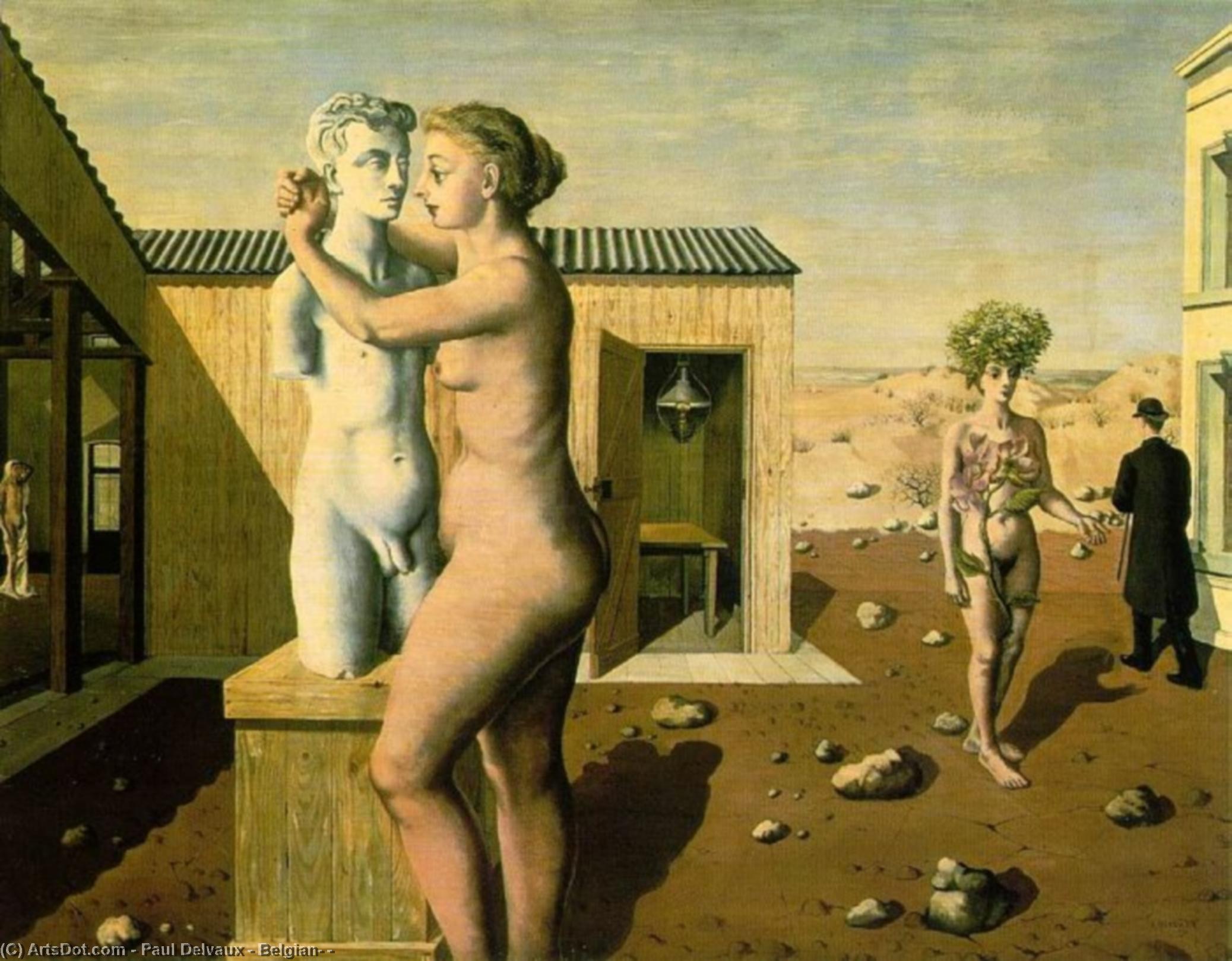 Wikioo.org - The Encyclopedia of Fine Arts - Painting, Artwork by Paul Delvaux - Belgian, )