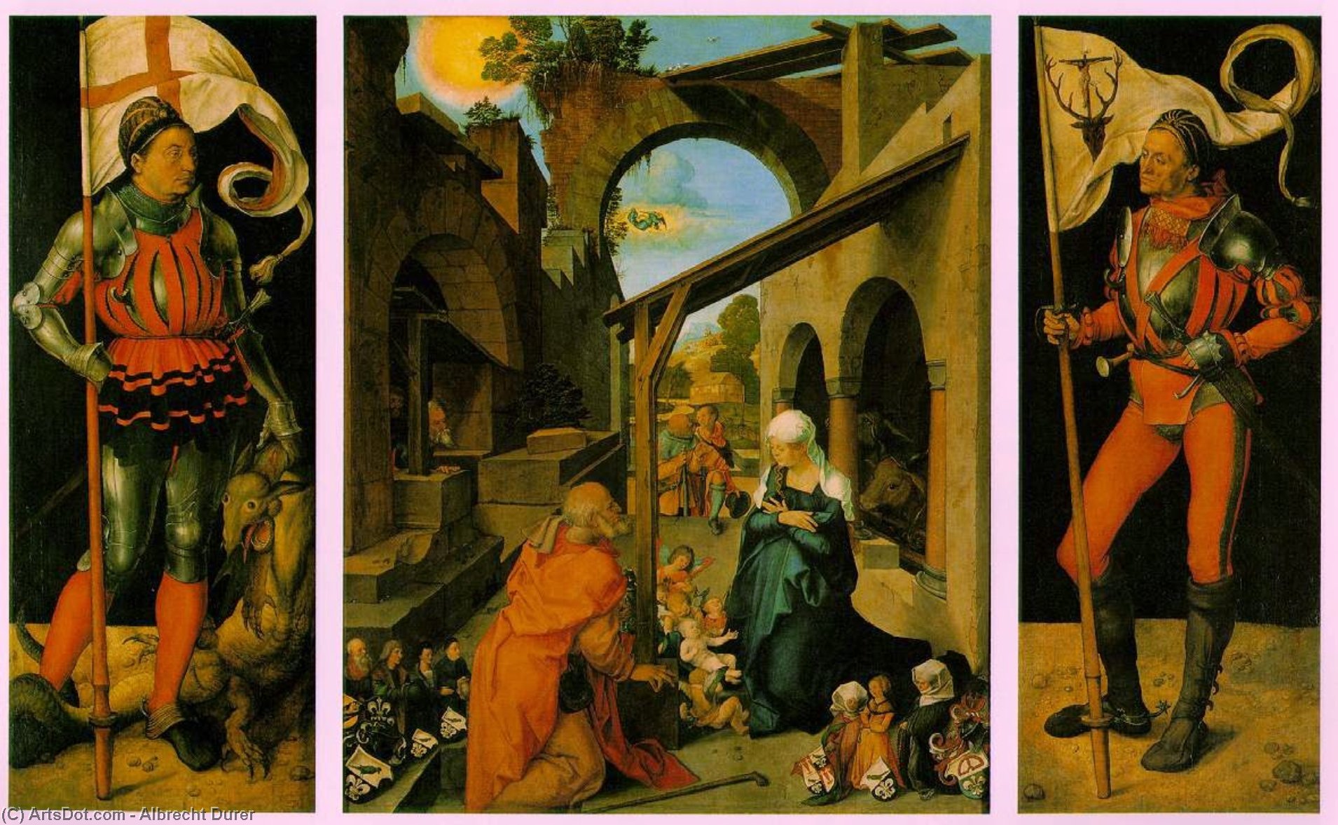 Wikioo.org – L'Enciclopedia delle Belle Arti - Pittura, Opere di Albrecht Durer - Il paumgartner pala , 1498-1504 , alte pinakothek ,
