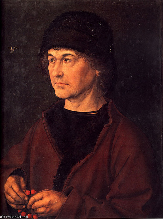 WikiOO.org - Encyclopedia of Fine Arts - Malba, Artwork Albrecht Durer - Portrait of Albrecht Durer the Elder