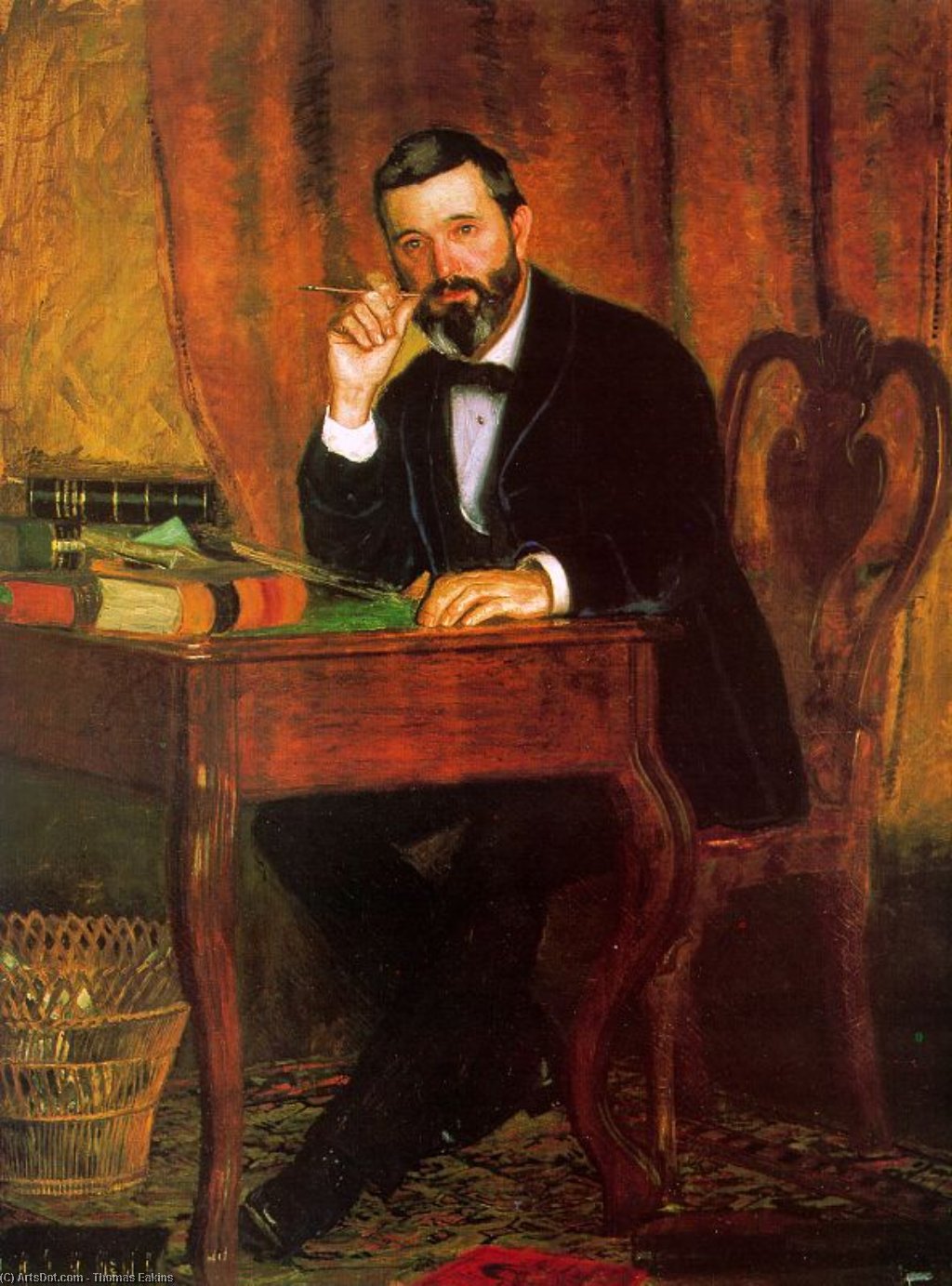 Wikioo.org - The Encyclopedia of Fine Arts - Painting, Artwork by Thomas Eakins - Dr. Horatio C. Wood, oil on canvas, The Detroit