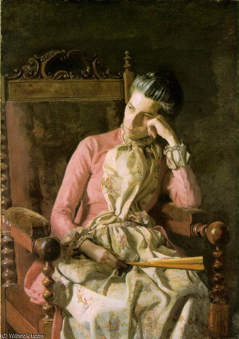 Wikioo.org - The Encyclopedia of Fine Arts - Painting, Artwork by Thomas Eakins - Miss van buren the phillips collection, washi