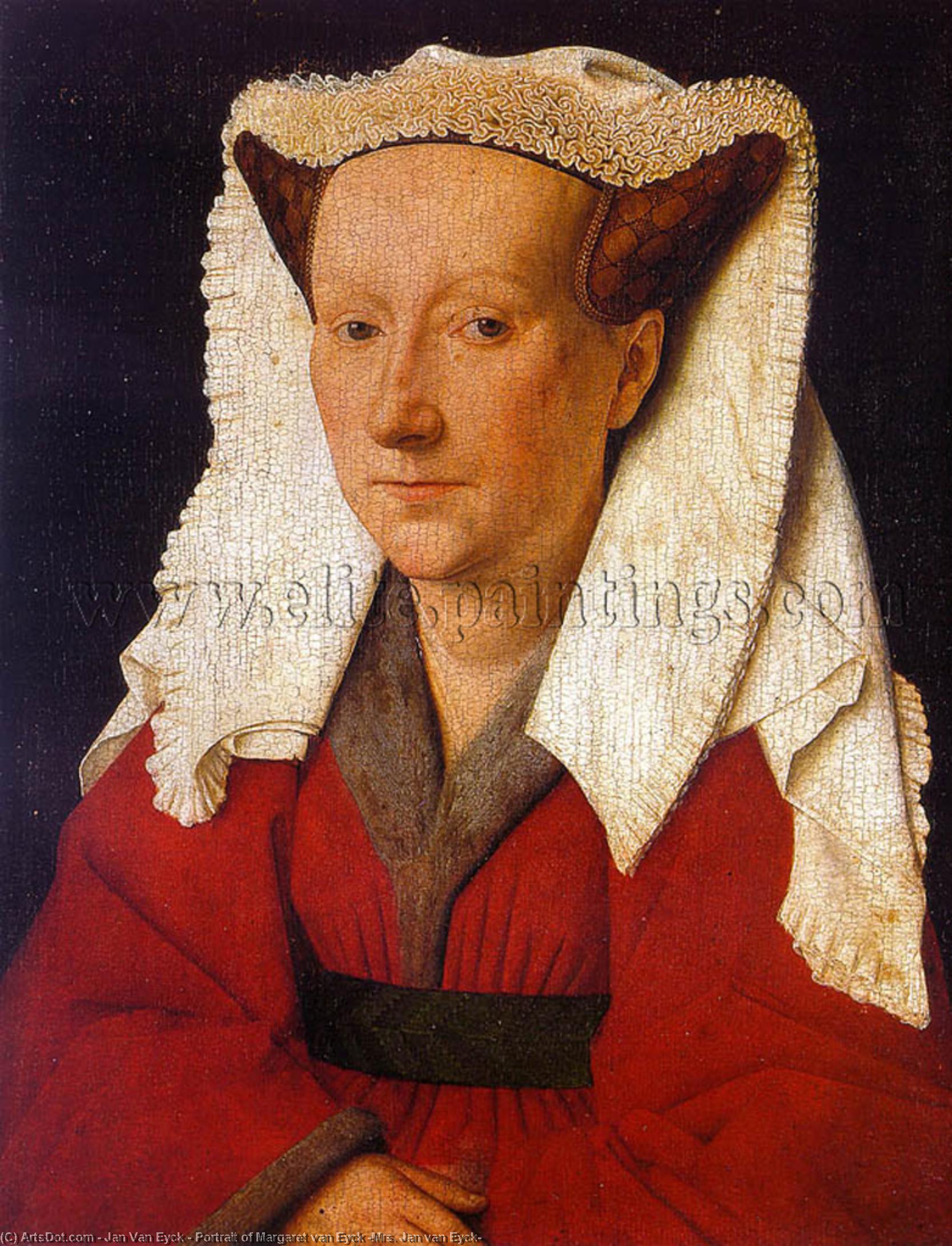 Wikioo.org - The Encyclopedia of Fine Arts - Painting, Artwork by Jan Van Eyck - Portrait of Margaret van Eyck (Mrs. Jan van Eyck)