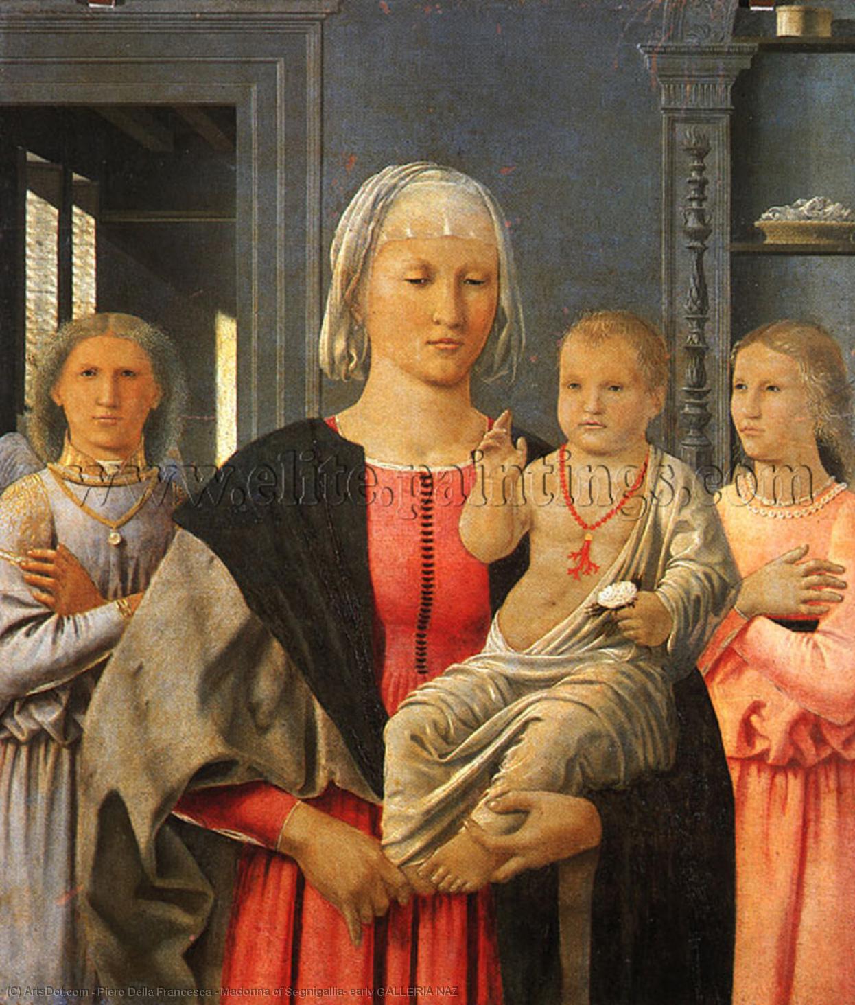 WikiOO.org - Encyclopedia of Fine Arts - Lukisan, Artwork Piero Della Francesca - Madonna of Segnigallia, early GALLERIA NAZ
