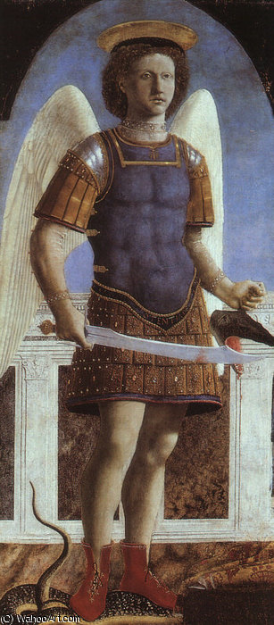 WikiOO.org - אנציקלופדיה לאמנויות יפות - ציור, יצירות אמנות Piero Della Francesca - St.Michael, NG LONDON