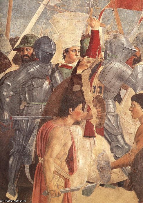 WikiOO.org - 백과 사전 - 회화, 삽화 Piero Della Francesca - The Arezzo Cycle - Battle between Heraclius and Chosroes (detail) [05]