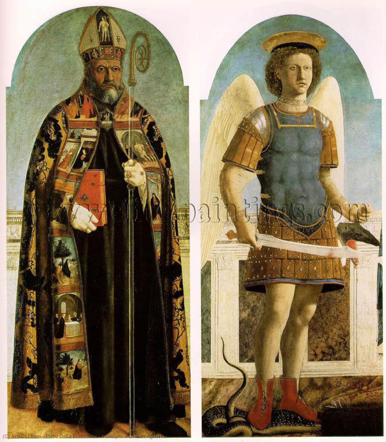 WikiOO.org – 美術百科全書 - 繪畫，作品 Piero Della Francesca - Polidiptico 德 圣 Agustino
