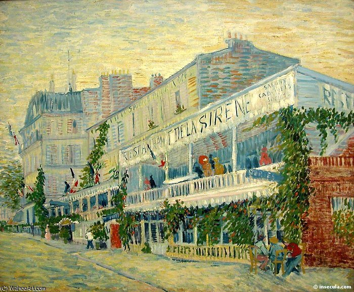 WikiOO.org - Εγκυκλοπαίδεια Καλών Τεχνών - Ζωγραφική, έργα τέχνης Vincent Van Gogh - Le restaurant de la sirene a Asnieres