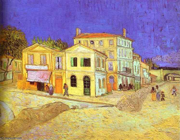 WikiOO.org - Encyclopedia of Fine Arts - Maleri, Artwork Vincent Van Gogh - La maison de Vincent a Arles