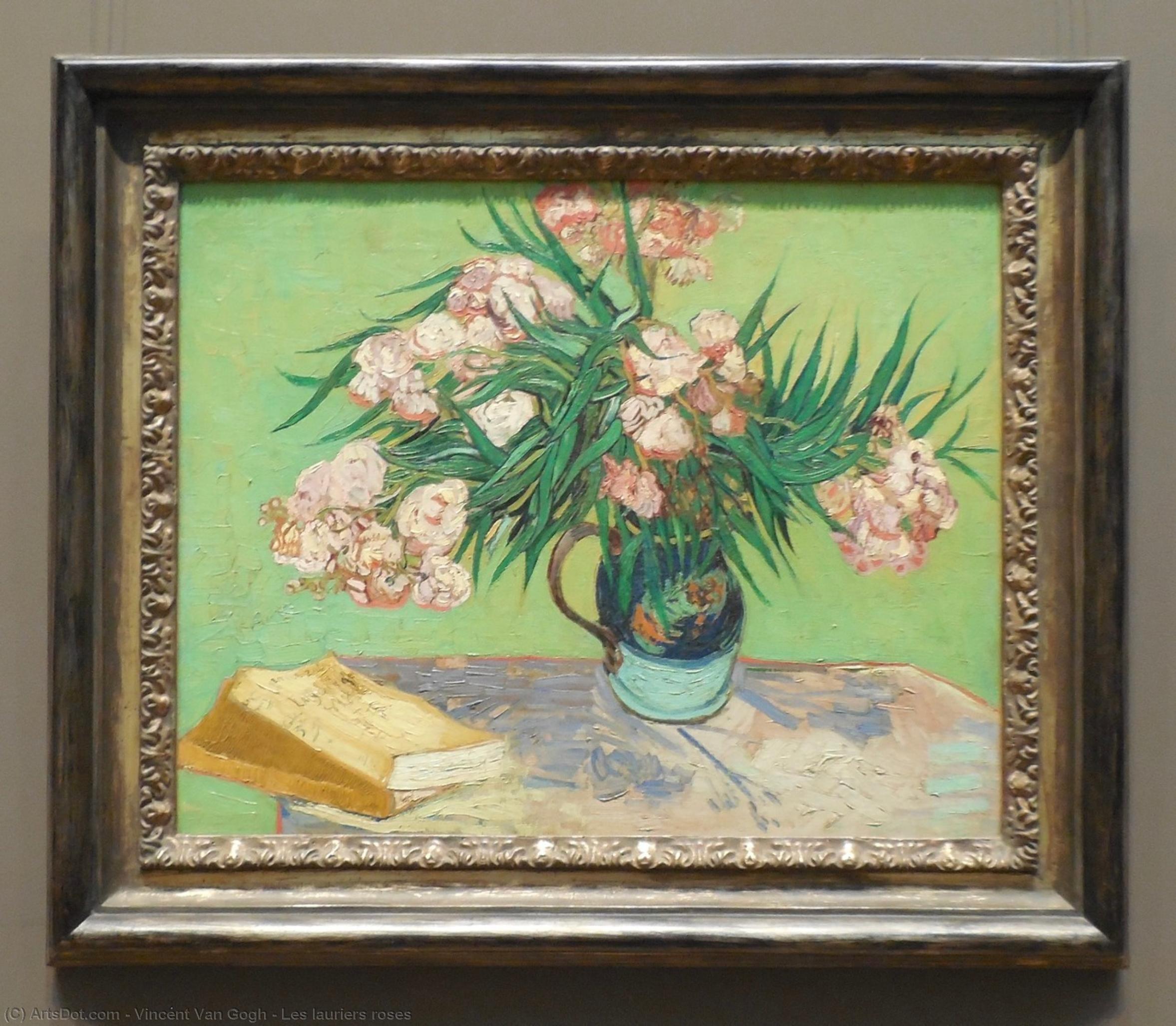 WikiOO.org – 美術百科全書 - 繪畫，作品 Vincent Van Gogh - 莱斯 lauriers 玫瑰