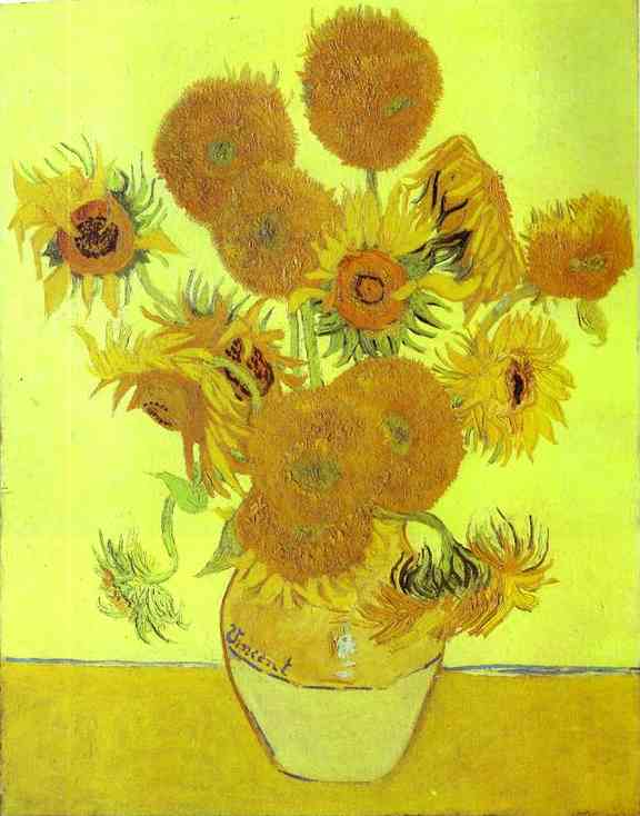 Wikioo.org - The Encyclopedia of Fine Arts - Painting, Artwork by Vincent Van Gogh - Les tournesols