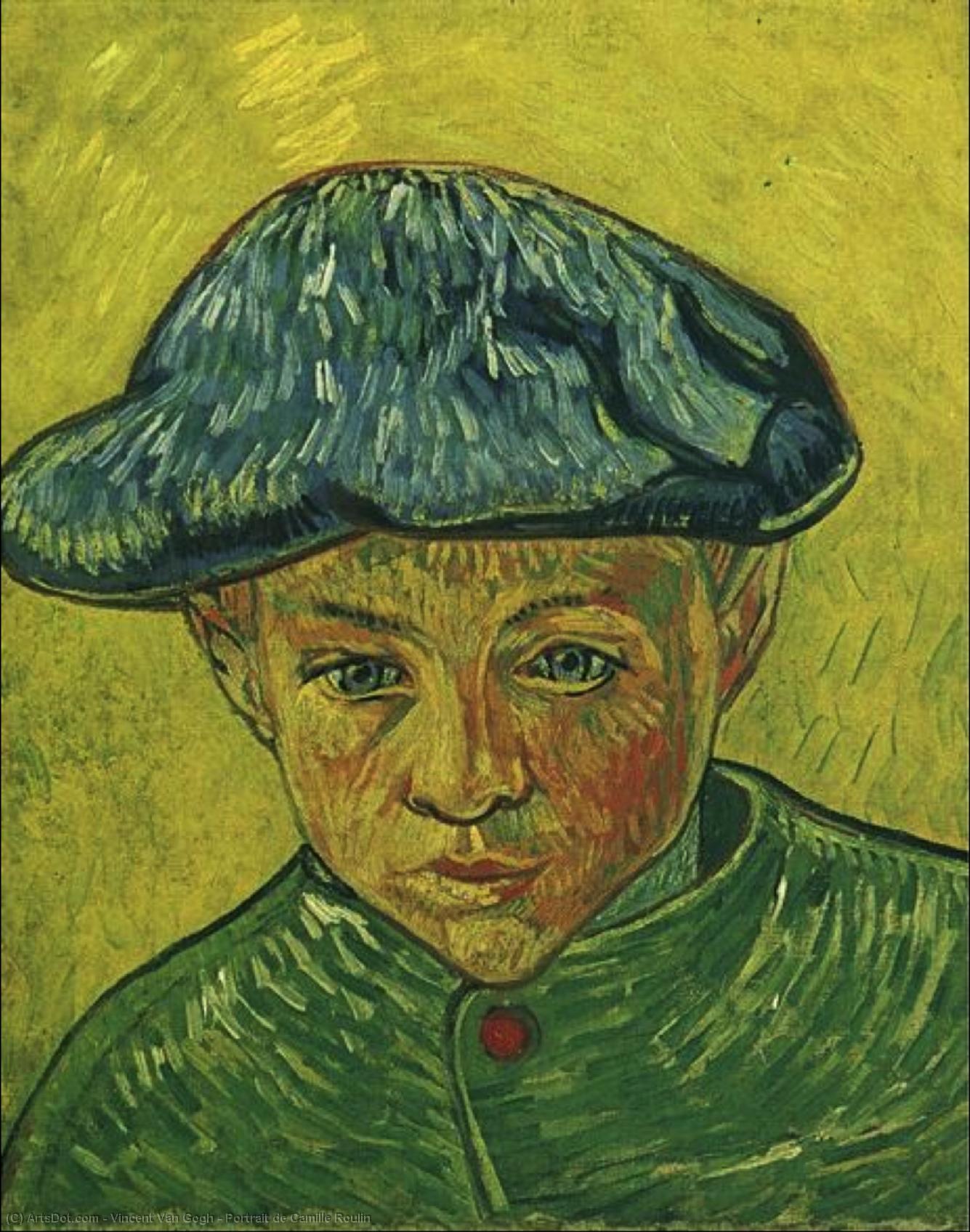 Wikioo.org - The Encyclopedia of Fine Arts - Painting, Artwork by Vincent Van Gogh - Portrait de Camille Roulin