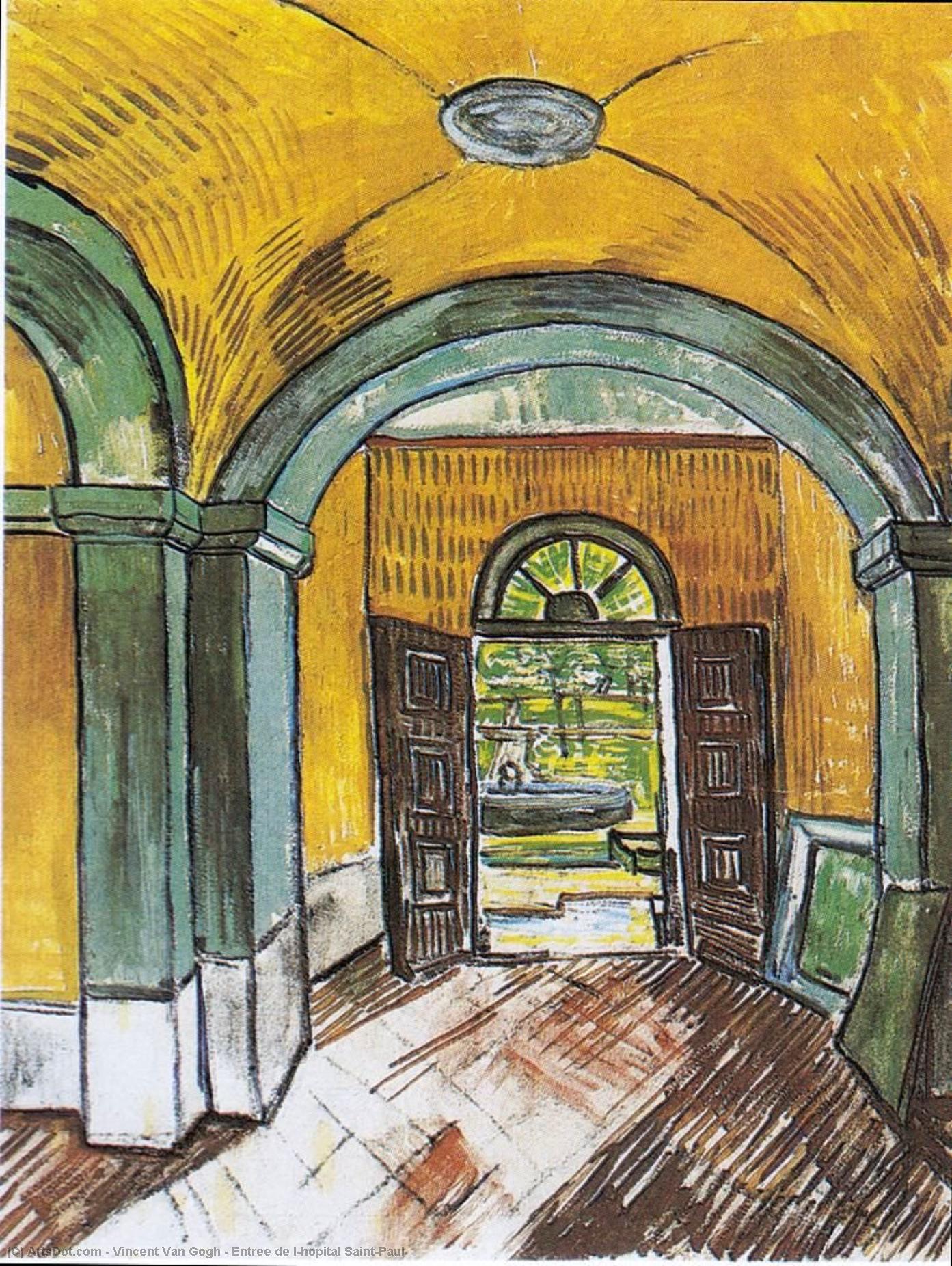 Wikioo.org - The Encyclopedia of Fine Arts - Painting, Artwork by Vincent Van Gogh - Entree de l'hopital Saint-Paul