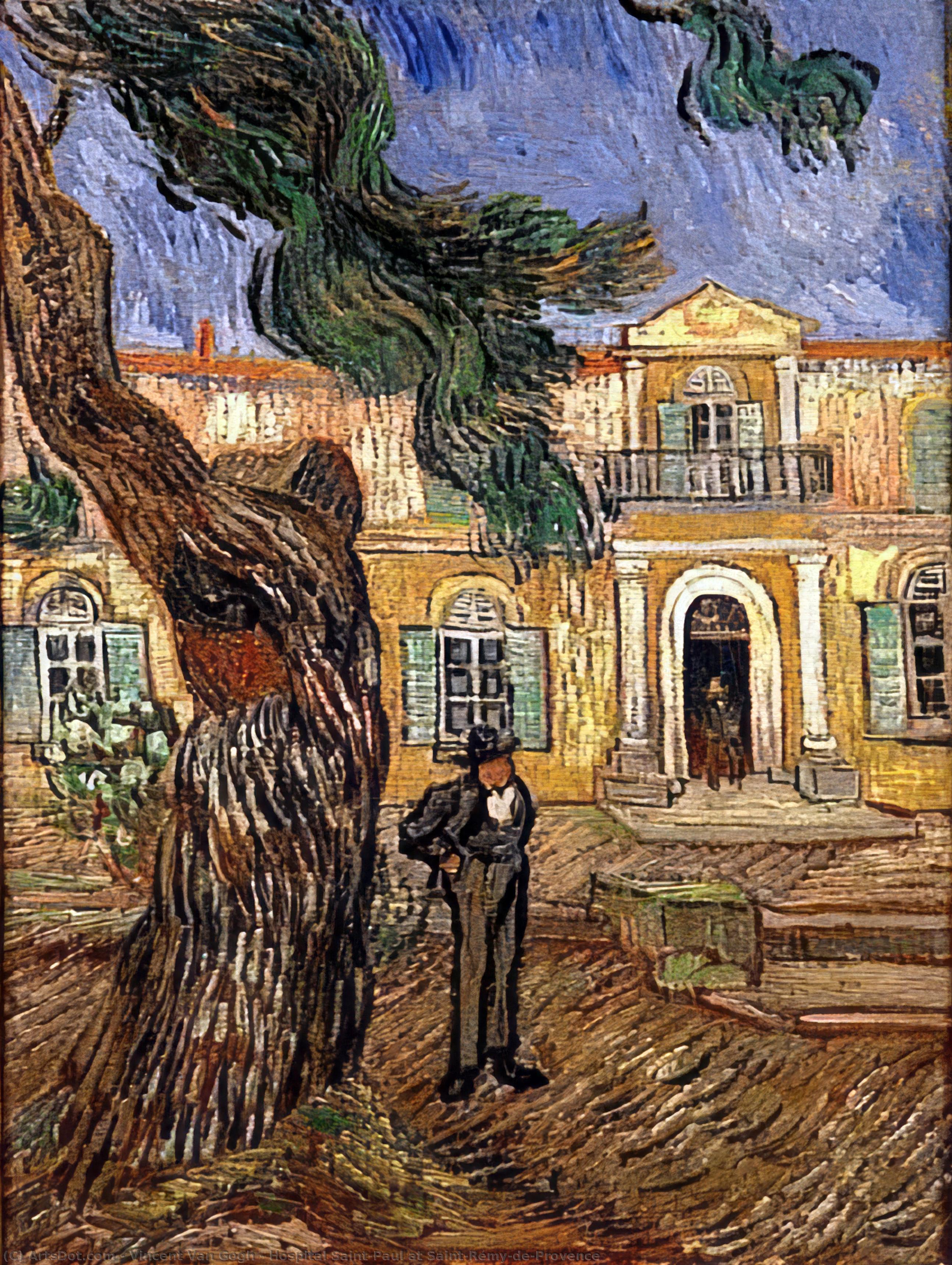 Wikioo.org - The Encyclopedia of Fine Arts - Painting, Artwork by Vincent Van Gogh - Hopital Saint-Paul a Saint-Remy