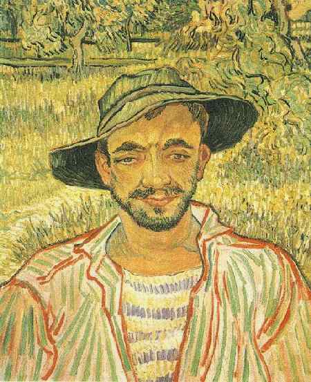 Wikioo.org – L'Enciclopedia delle Belle Arti - Pittura, Opere di Vincent Van Gogh - Ritratto d'un jeune paysan