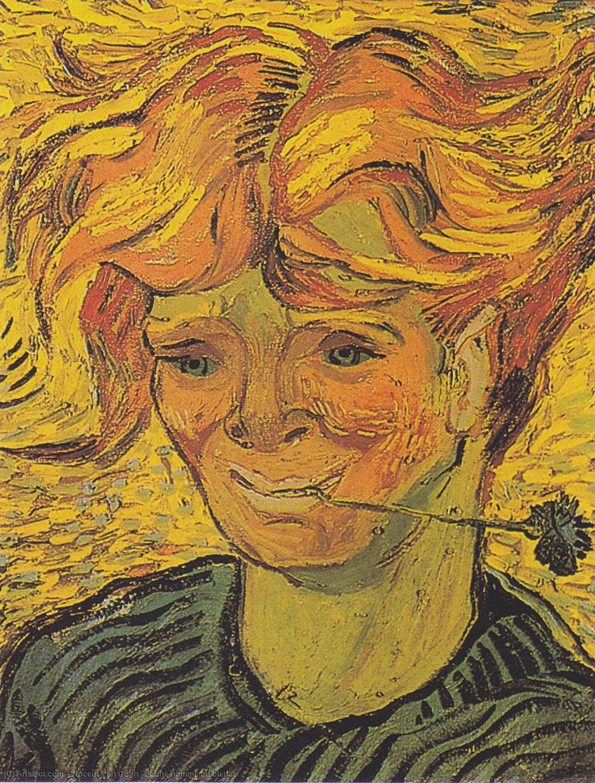 Wikioo.org – L'Encyclopédie des Beaux Arts - Peinture, Oeuvre de Vincent Van Gogh - Jeune homme au bleuet