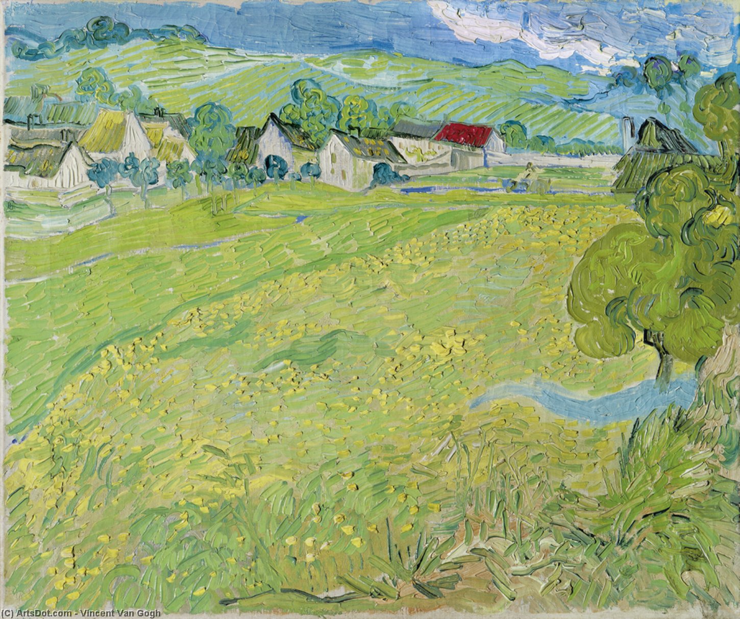 Wikioo.org - The Encyclopedia of Fine Arts - Painting, Artwork by Vincent Van Gogh - Vue de Vessenots pres d'Auvers