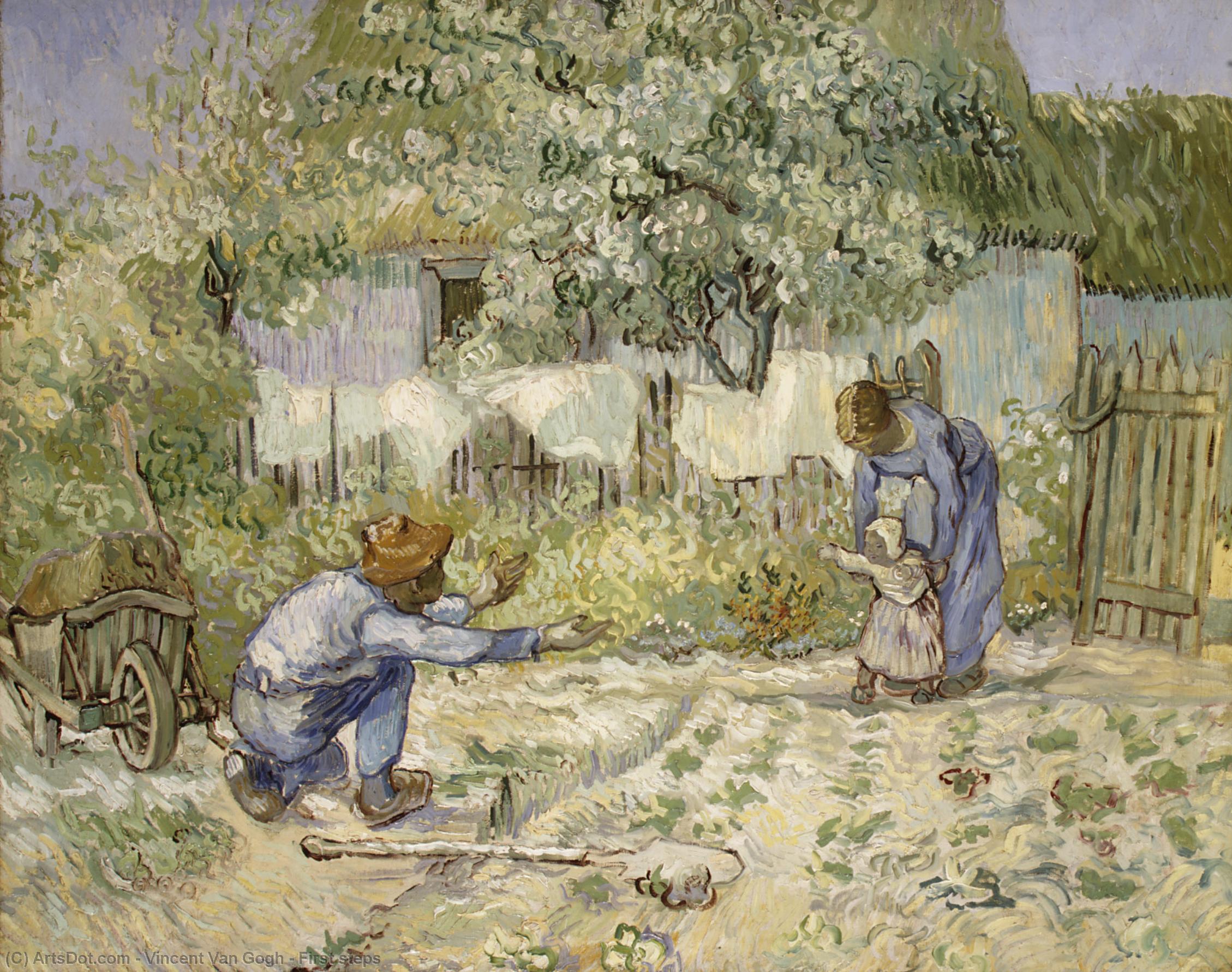 Wikioo.org - The Encyclopedia of Fine Arts - Painting, Artwork by Vincent Van Gogh - First steps