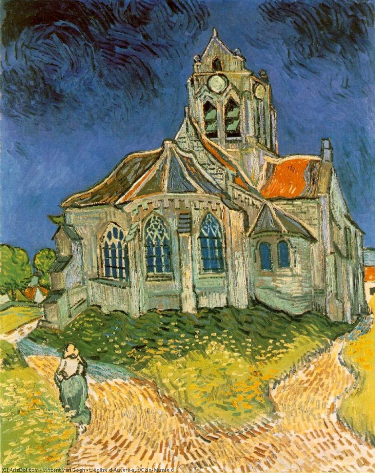 Wikioo.org - The Encyclopedia of Fine Arts - Painting, Artwork by Vincent Van Gogh - L'eglise d'Auvers-sur-Oise, Musée d