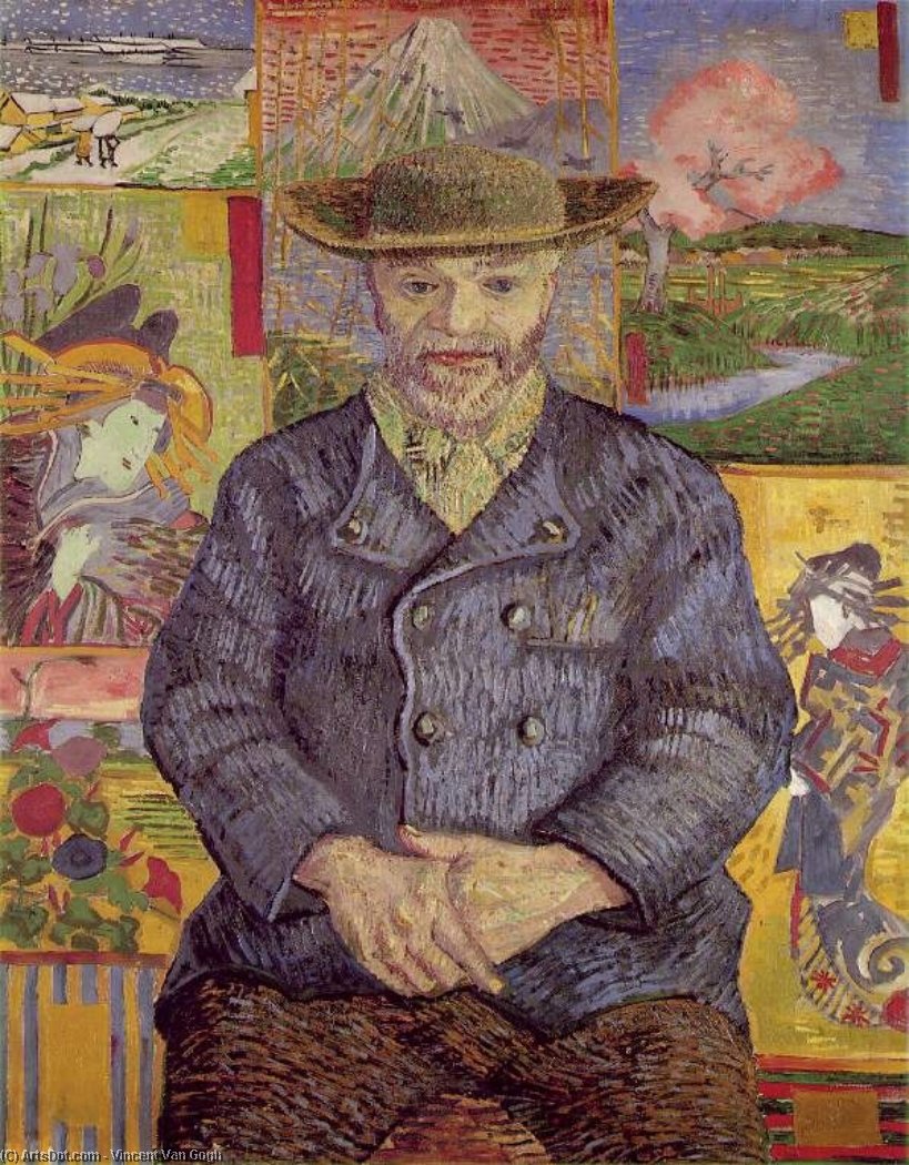 WikiOO.org - Enciklopedija dailės - Tapyba, meno kuriniai Vincent Van Gogh - Portrait of Père Tanguy, Musee R