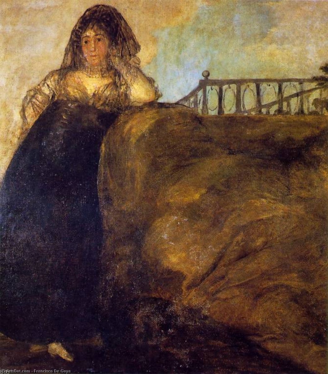 Wikioo.org – La Enciclopedia de las Bellas Artes - Pintura, Obras de arte de Francisco De Goya - Leocadia enfocar