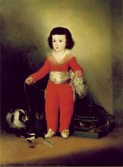 Wikioo.org - The Encyclopedia of Fine Arts - Painting, Artwork by Francisco De Goya - Manuel Osorio de Zuniga, ca Metropoli