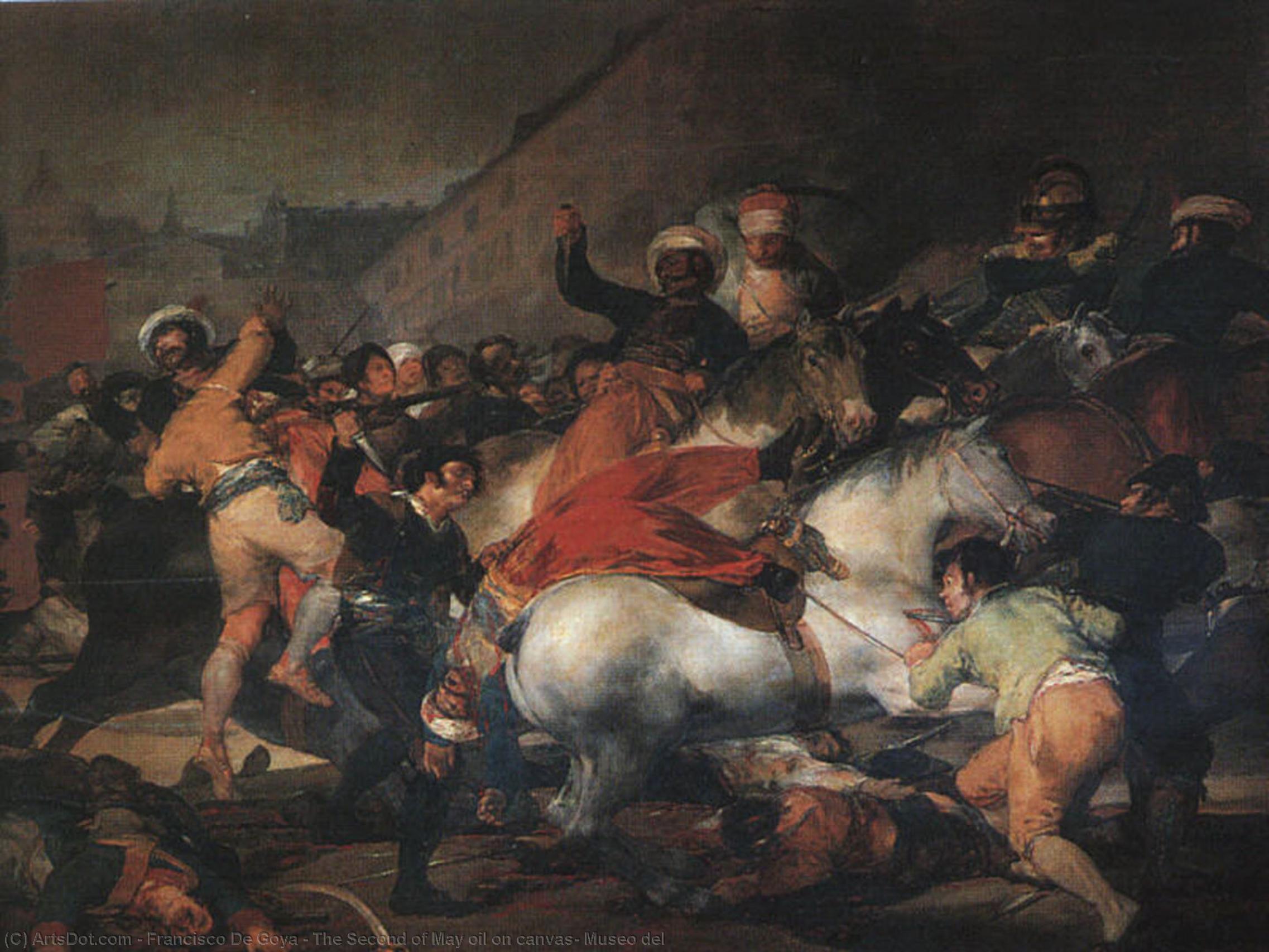 WikiOO.org - Güzel Sanatlar Ansiklopedisi - Resim, Resimler Francisco De Goya - The Second of May oil on canvas, Museo del