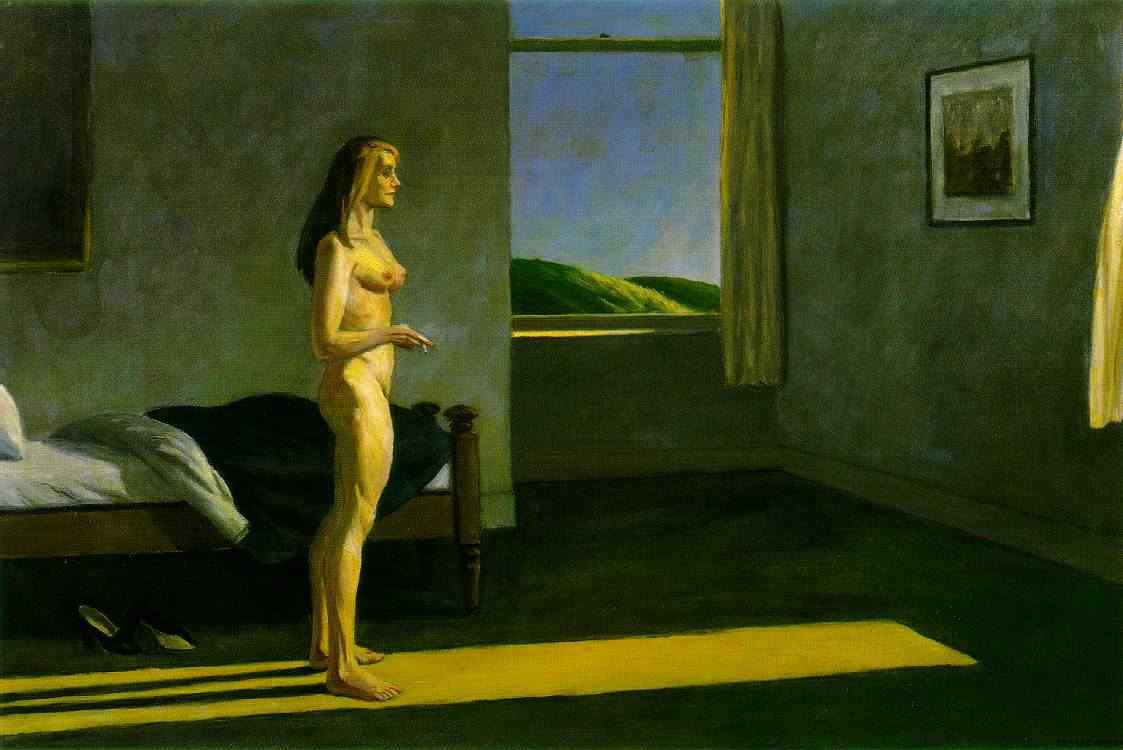 Wikioo.org - Die Enzyklopädie bildender Kunst - Malerei, Kunstwerk von Edward Hopper - eine frau in der sonne , Whitney Museum Amerikanisch