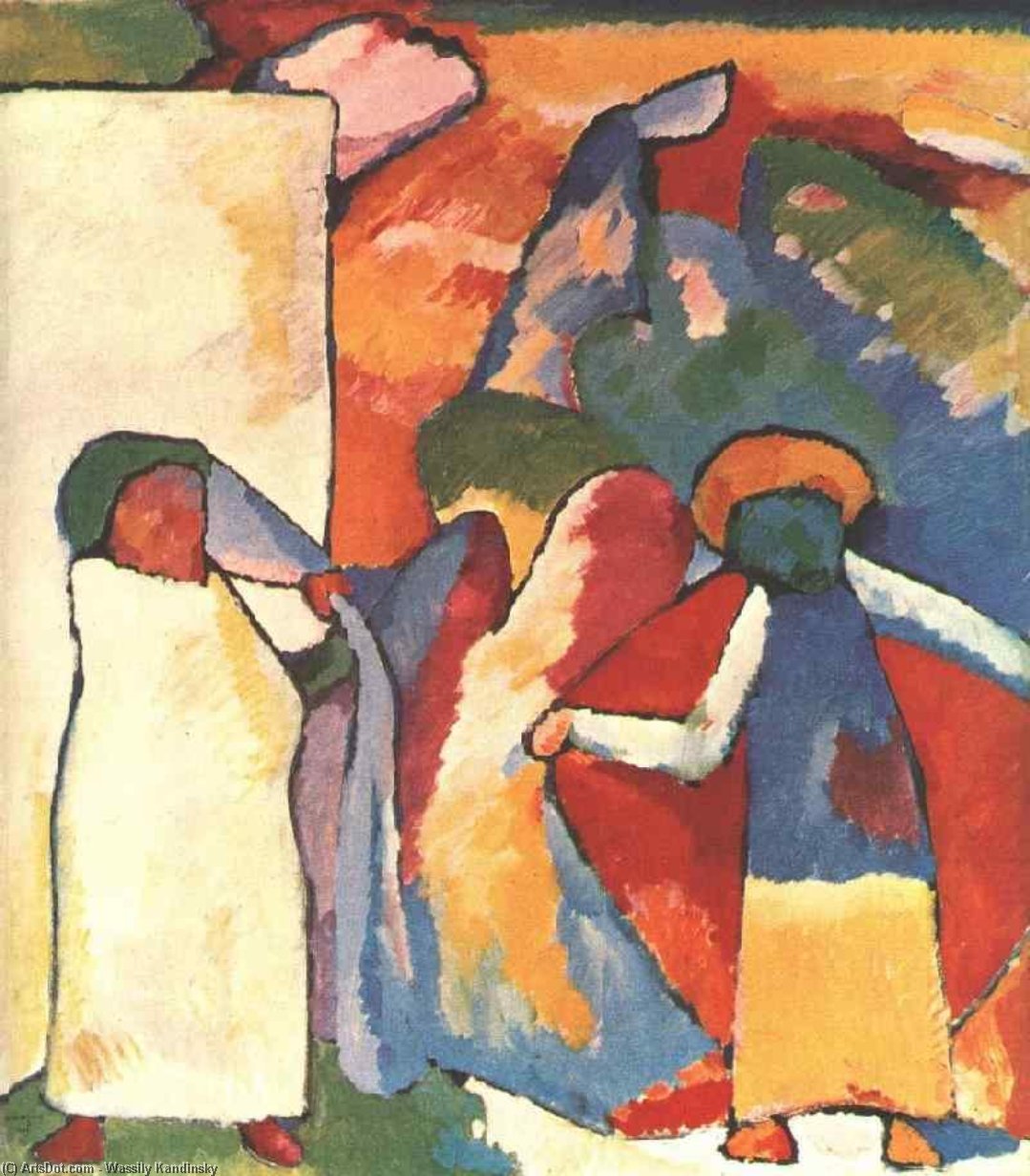 WikiOO.org - Encyclopedia of Fine Arts - Schilderen, Artwork Wassily Kandinsky - Improvisation 6 (African), Gabriele Münter F