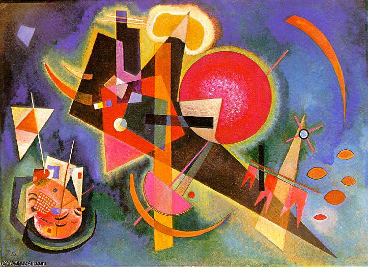 Wikioo.org - The Encyclopedia of Fine Arts - Painting, Artwork by Wassily Kandinsky - In the blue, Kunstsammlung Nordrh