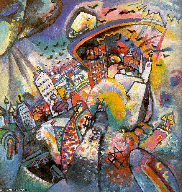 WikiOO.org - Encyclopedia of Fine Arts - Lukisan, Artwork Wassily Kandinsky - Moscow I, oil on canvas, State Tretjakov Gal